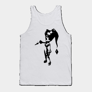 Pioneer minimal silhouette white Tank Top